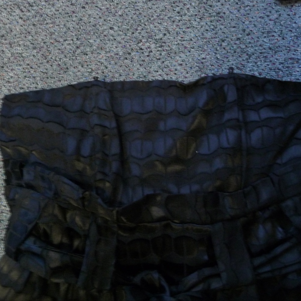 NWOT Black Mini Strapless Dress Designer Sample - Picture 2 of 8